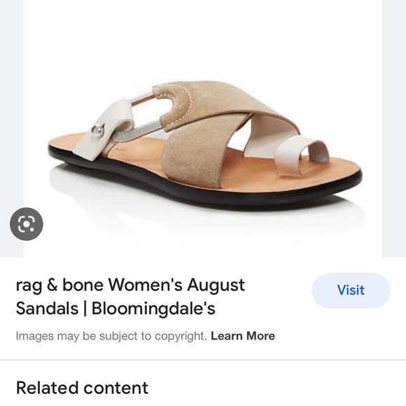 Rag and bone light sand suede August slide sandal - Picture 3 of 15